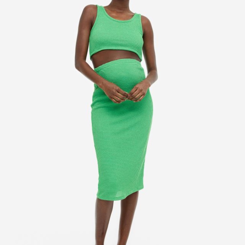 H&M Maternity Green Knit Two-Piece Set
